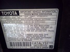2003 TOYOTA 4RUNNER GRAY, SR5,SPORT,4.7L,AT,4WD. Z24896